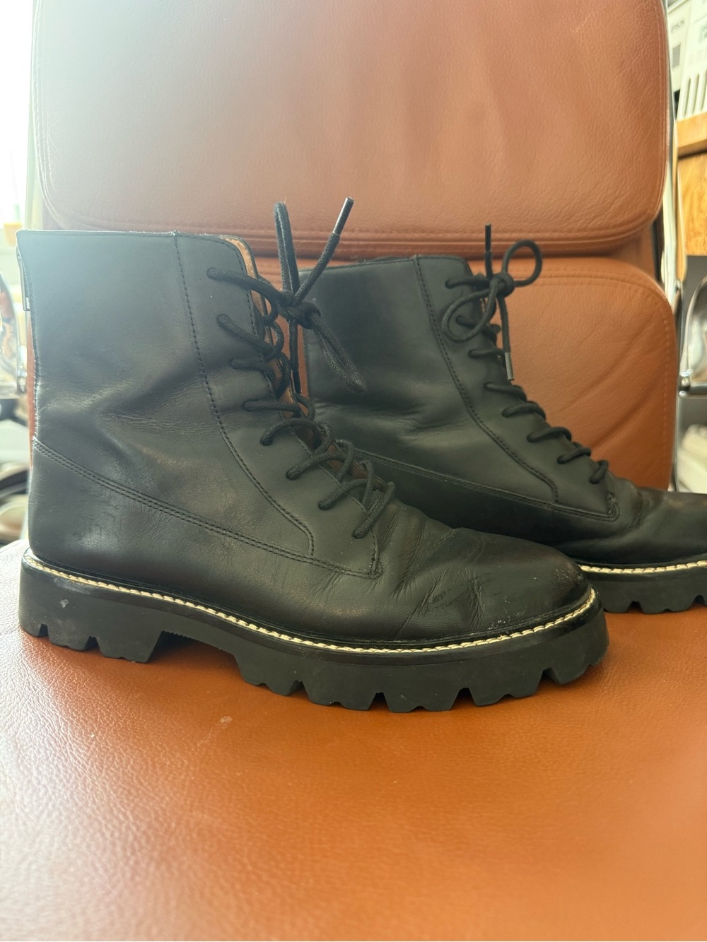 Madewell Women’s Combat Boots Zip